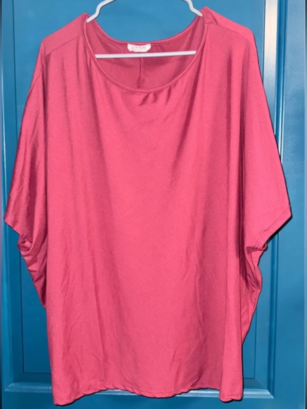 Batwing Relaxed Burgundy Women's Top by Blumin Size 1X